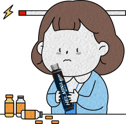 일상에 지친 캐릭터